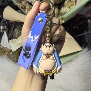 Cute cartoon keychains featuring Shen Gongbao, Nezha, and Taiyi Zhenren for bags
